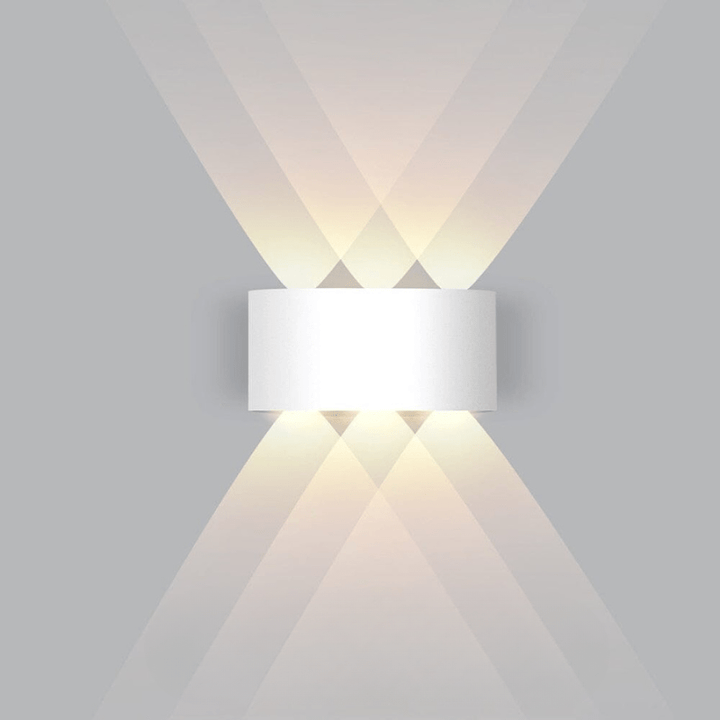 Vattentät LED-utomhusvägglampa – smal aluminium, energisnål