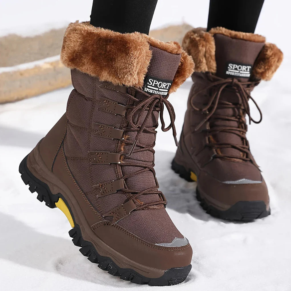 Damernas Vinterstövlar – Mjuk Foder och Förbättrat Grepp - Snöboots