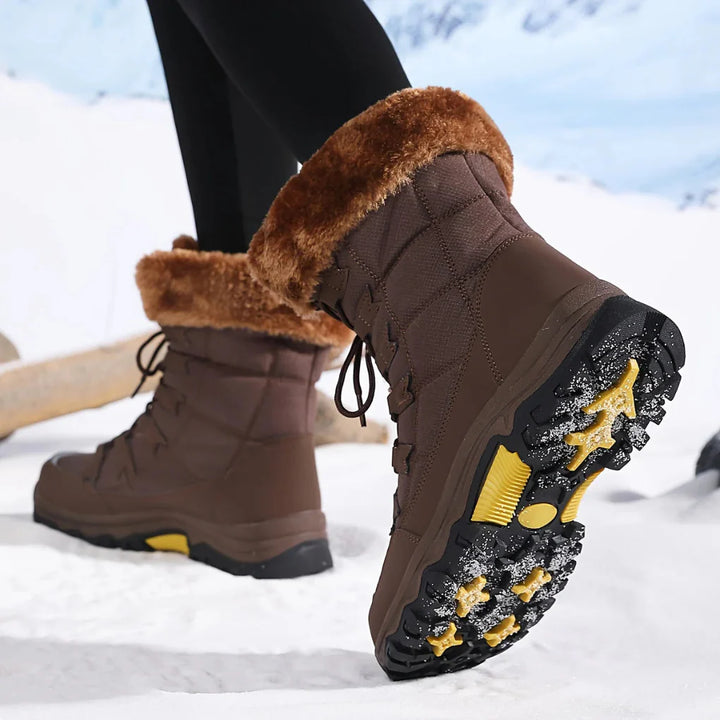 Damernas Vinterstövlar – Mjuk Foder och Förbättrat Grepp - Snöboots