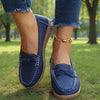 Ortopediska slip-on-loafers med vid passform, valvstöd och halkfri sula