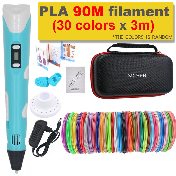 3D-skrivarpenna gör-det-själv med 200 m PLA-filament - present till barn