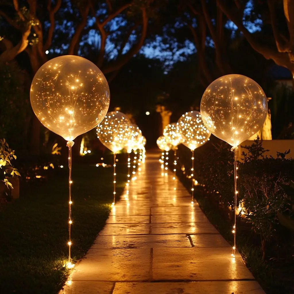 LED-ballongset (10-pack) – varmt ljus, ingen strömkälla behövs, för alla tillfällen