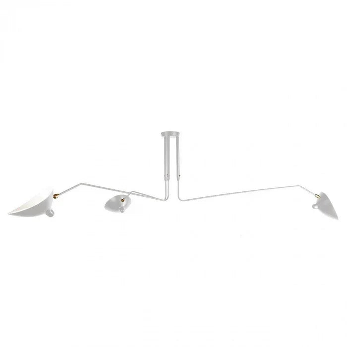 Svart taklampa med vridbara armar – modern design