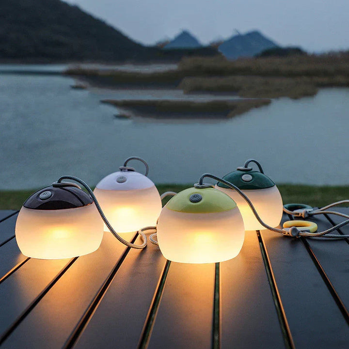 Multifunktionell vintage-campinglampa - HeritageGlow
