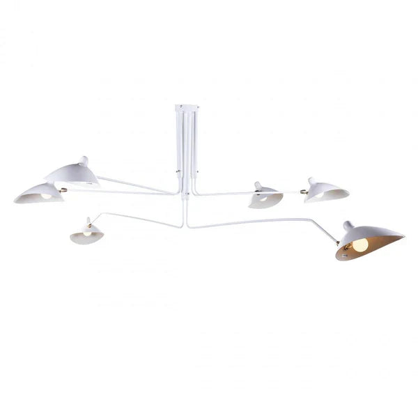 Svart taklampa med vridbara armar – modern design