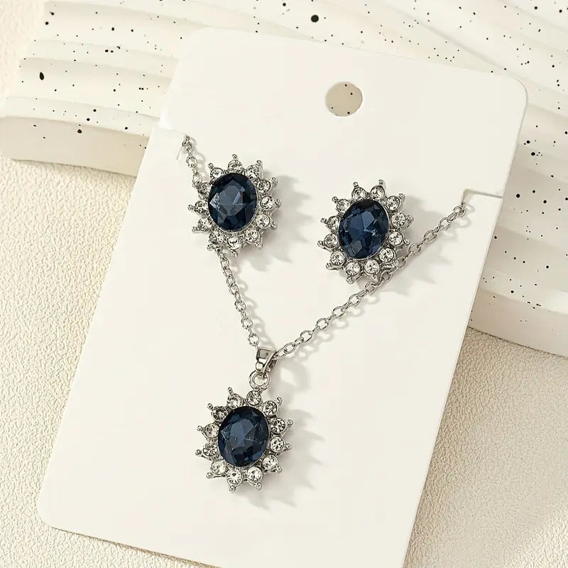 Elegant halsband i vitguld med en förfinad liten sten
