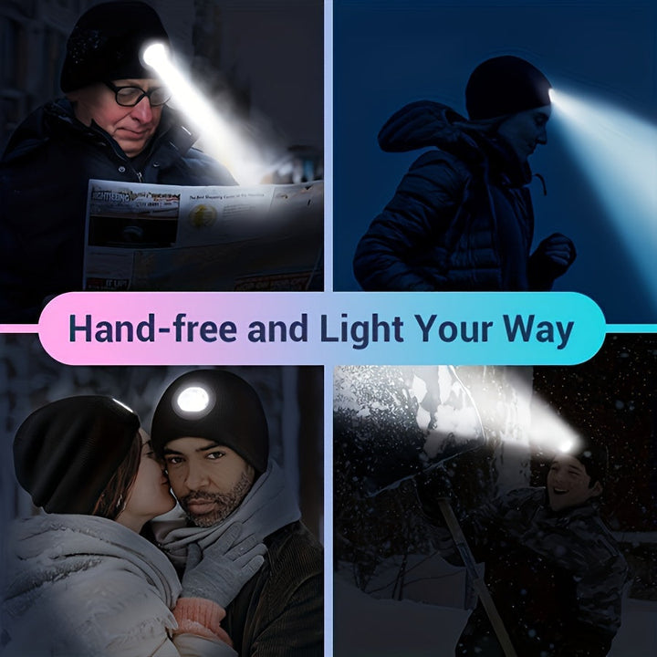 Unisex Keps med LED-lampa – Bekväm Belysning för Kvällspromenader