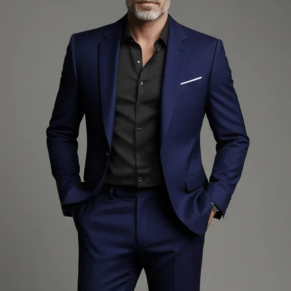 Kostymset för herr i slim fit - Kavaj och byxor business casual