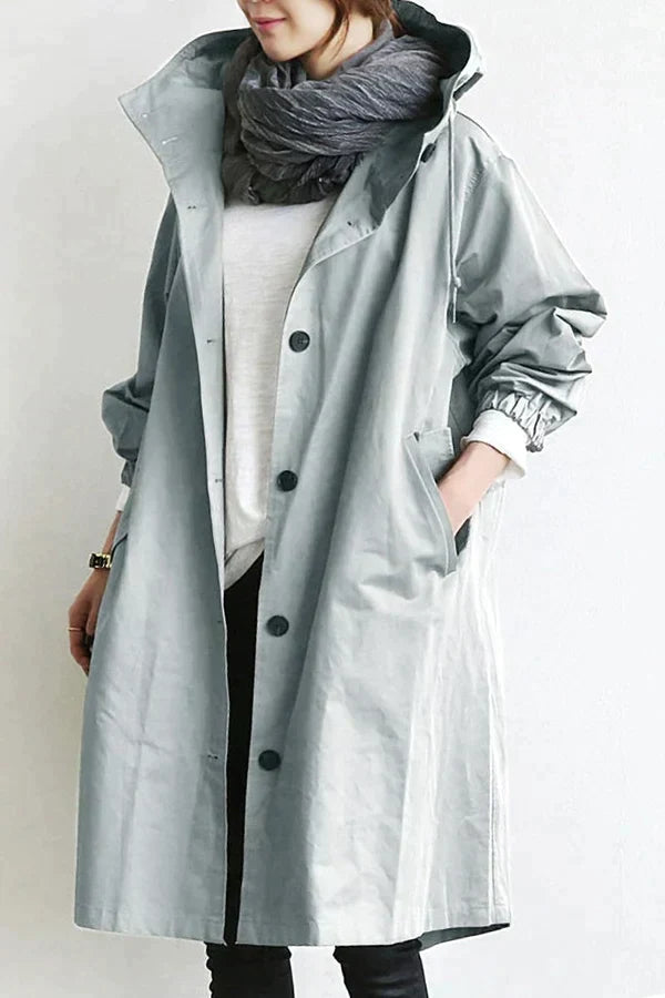 Vandtæt Oversized Trenchcoat til Forår & Sommer