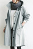 Maris Vannavstøtende Oversized Halvlengde Trenchcoat