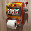 Jackpot toalettpappershållare – Design av spelautomat & väggmonterad