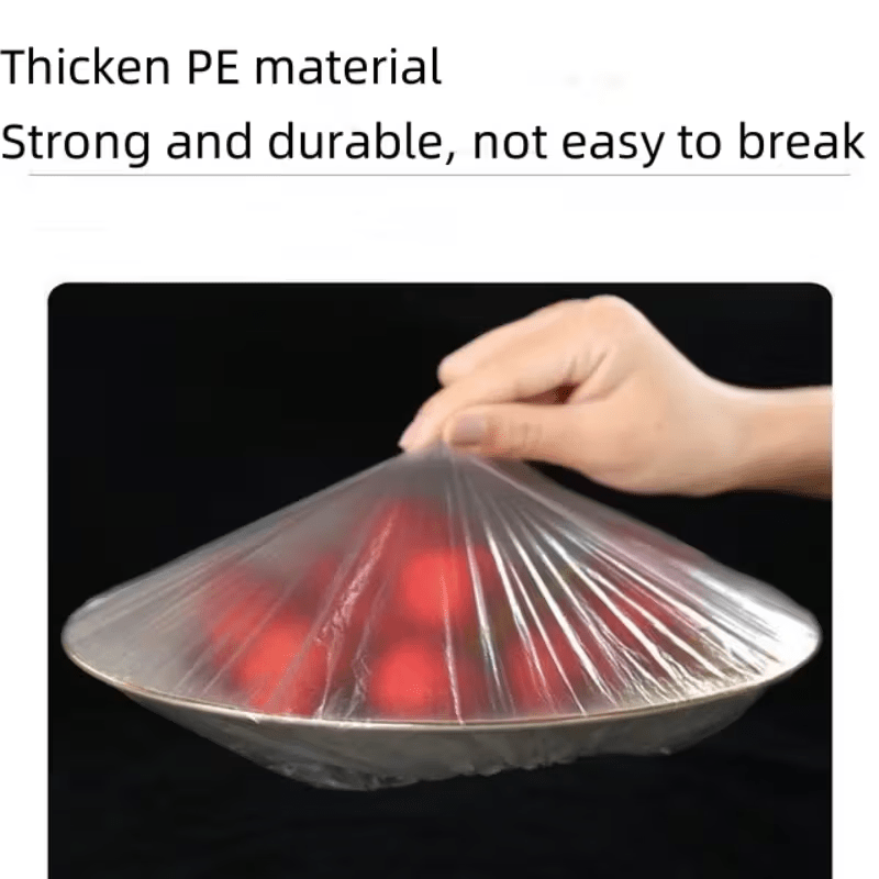 1000 elastiska engångsöverdrag för mat, PE-skål- och tallriksöverdrag 35 cm
