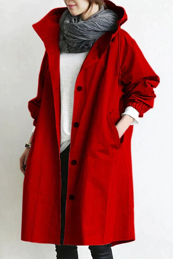 Vandtæt Oversized Trenchcoat til Forår & Sommer