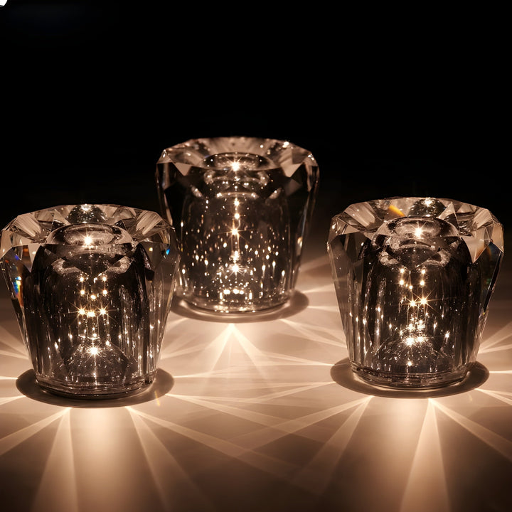 Laddningsbar kristallbordslampa med diamantdesign – lyxutgåva