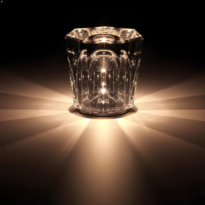 Laddningsbar kristallbordslampa med diamantdesign – lyxutgåva