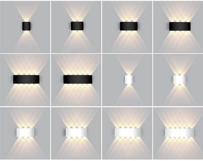 Vattentät LED-utomhusvägglampa – smal aluminium, energisnål