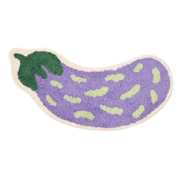 Halkfri badrumsmatta med design av banan eller aubergine – ZestPad