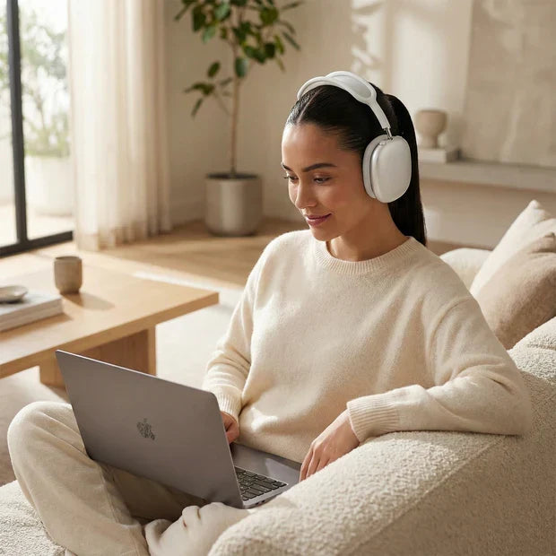 Over-ear-hörlurar med brusreducering och Bluetooth (ANC)