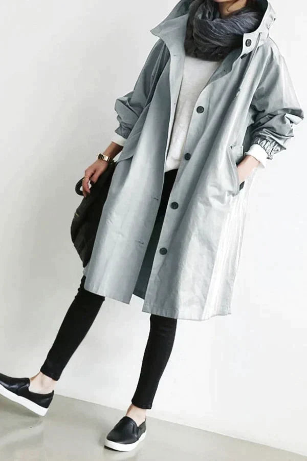 Vandtæt Oversized Trenchcoat til Forår & Sommer
