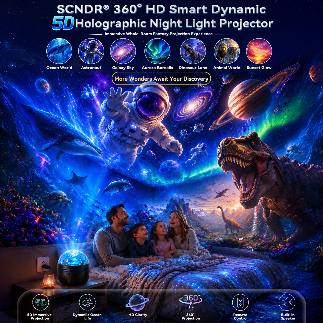 360° Dynamisk Galaxy-stjärnhimmelsprojektor nattlampa med svanhals och USB-strömförsörjning
