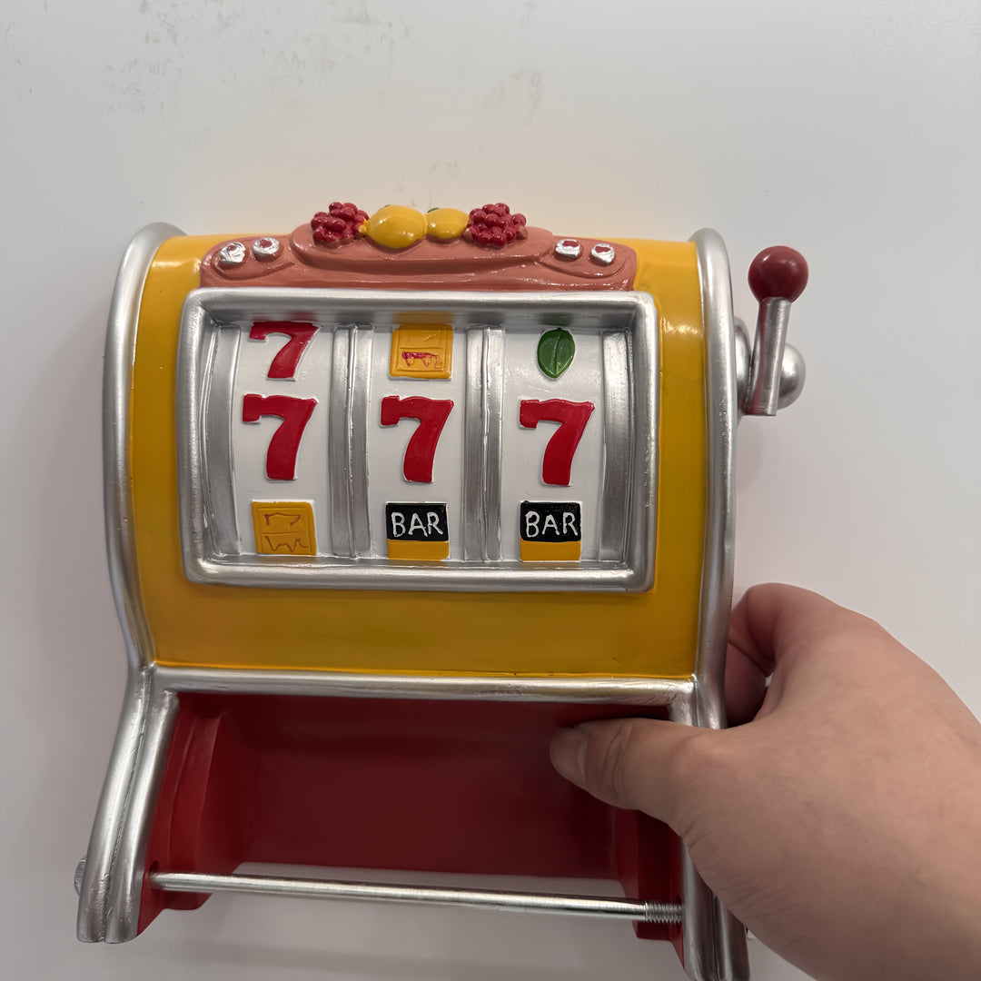 Jackpot toalettpappershållare – Design av spelautomat & väggmonterad