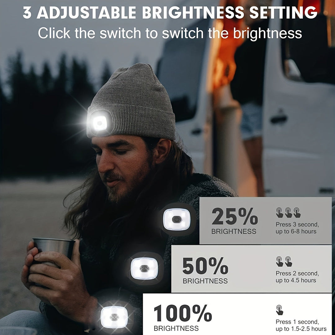 Unisex Keps med LED-lampa – Bekväm Belysning för Kvällspromenader