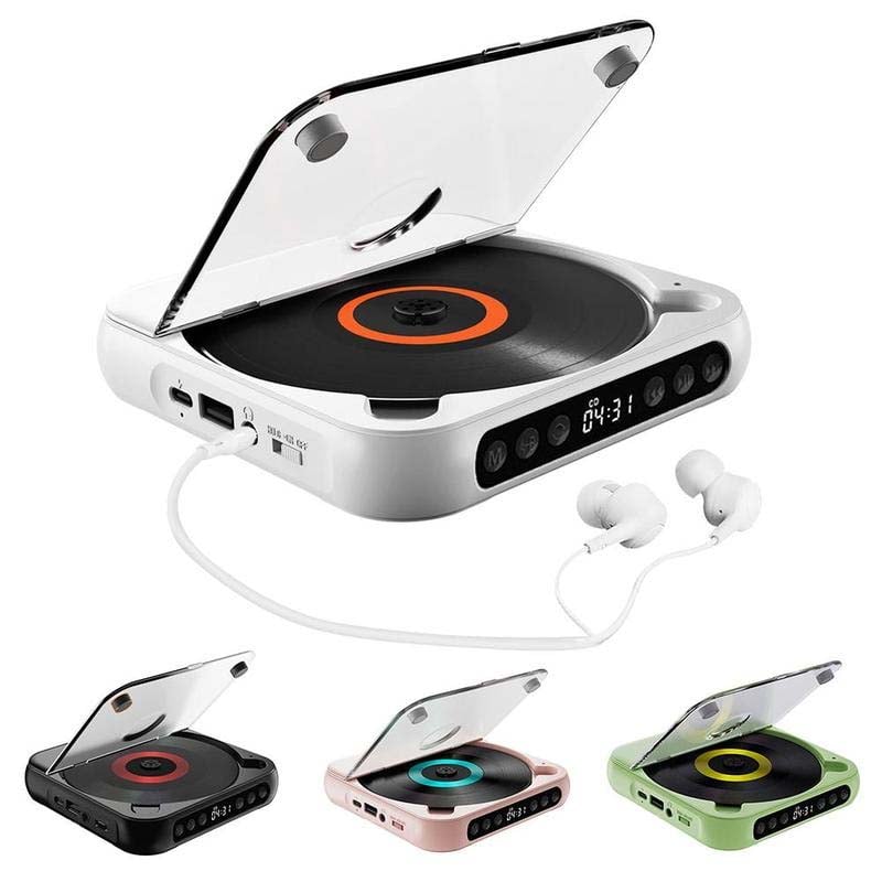 Bärbar CD-spelare - Bluetooth | Hi-Fi-ljud | Flera färger
