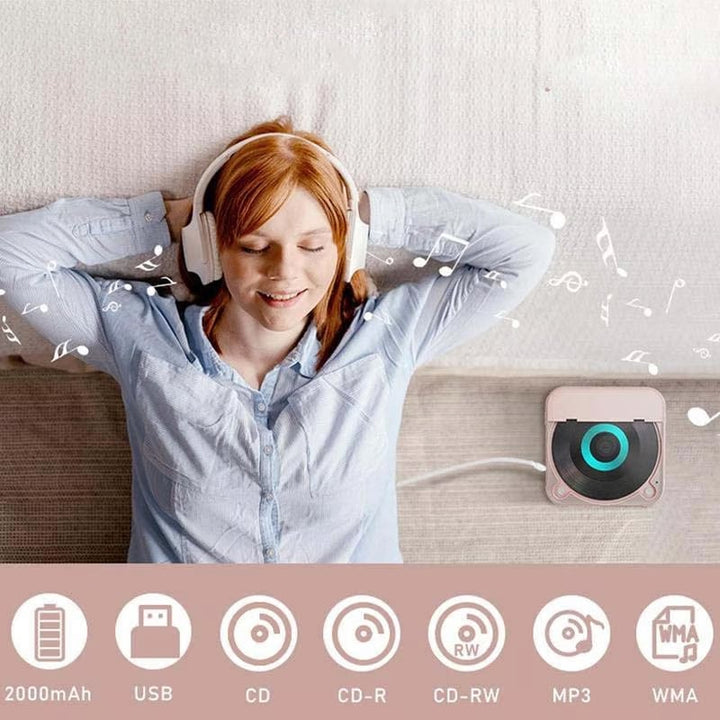 Bärbar CD-spelare - Bluetooth | Hi-Fi-ljud | Flera färger