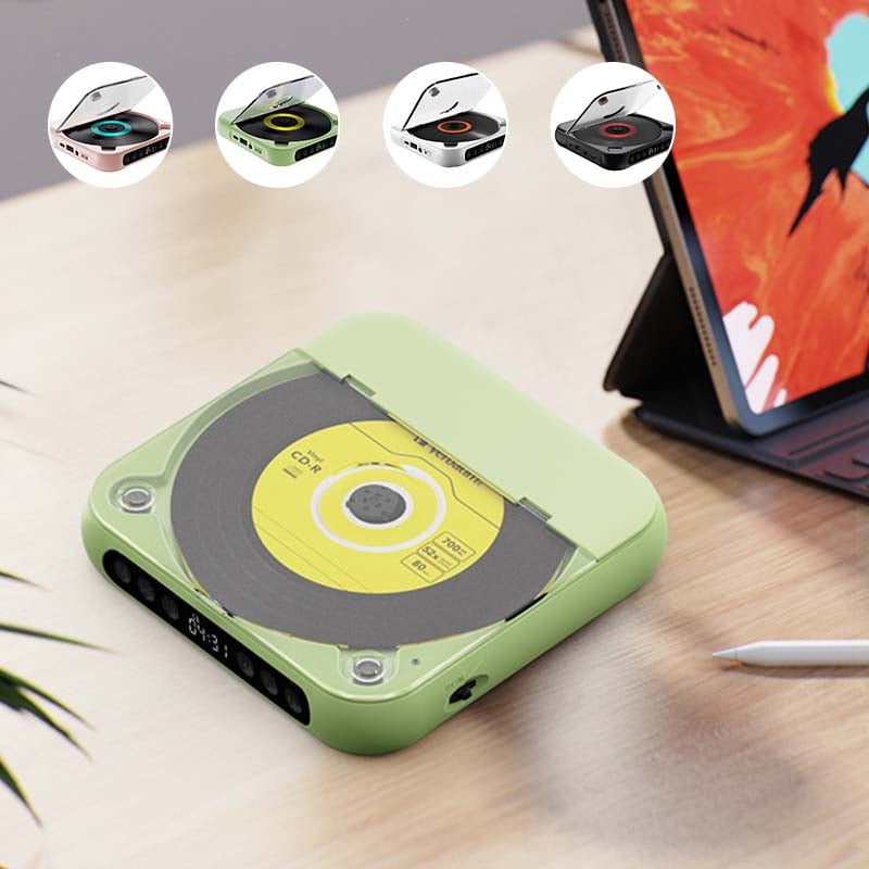 Bärbar CD-spelare - Bluetooth | Hi-Fi-ljud | Flera färger