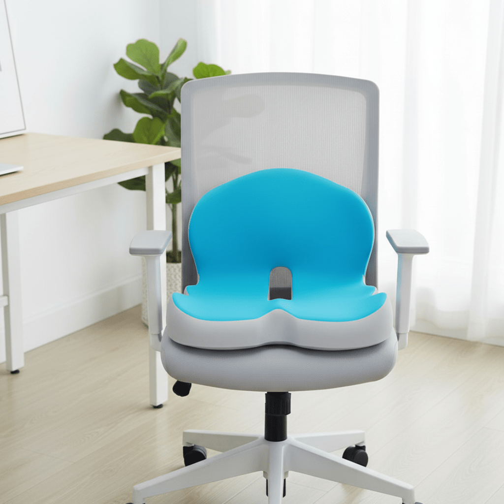 ERGOREST – Ergonomisk Ländryggskudde för Kontorsstolar och Bil