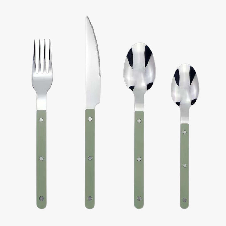 Bestickset i rostfritt stål med 24 delar och graverad design – BistroLine