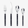 Bestickset i rostfritt stål med 24 delar och graverad design – BistroLine