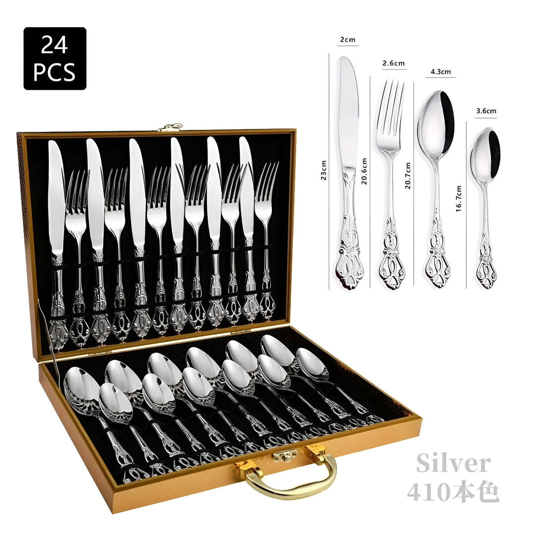 Lyxig bestickuppsättning med 24 delar – RoyalCutlery