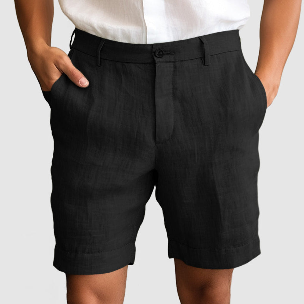 Herrshorts i blødt stof og let sommerstof til hverdagsbrug