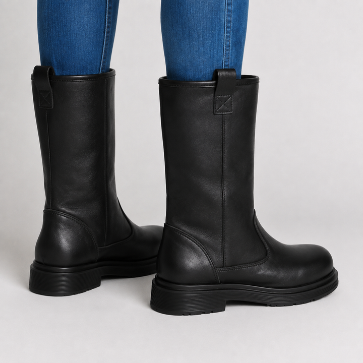 Boots herr i läder – fodrade, vattenavvisande, casual för höst och vinter