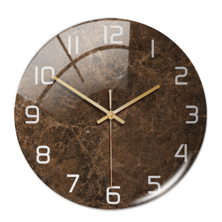 Elegant väggklocka med marmoreffekt – MarbleTime