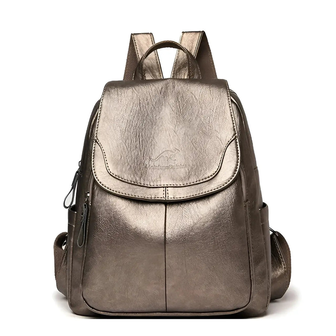 Vintage ryggsäck i läder för kvinnor – Isabella
