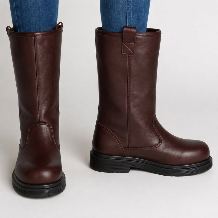 Boots herr i läder – fodrade, vattenavvisande, casual för höst och vinter