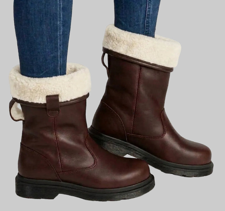 Boots herr i läder – fodrade, vattenavvisande, casual för höst och vinter