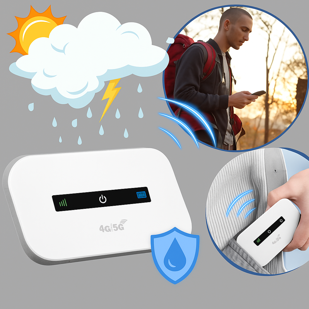 Bärbar Wi-Fi-router – Internetåtkomst när du är på språng