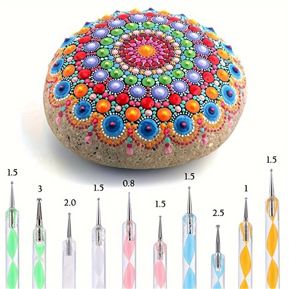 Mandala-verktygsset – För kreativ målning och stenkonst