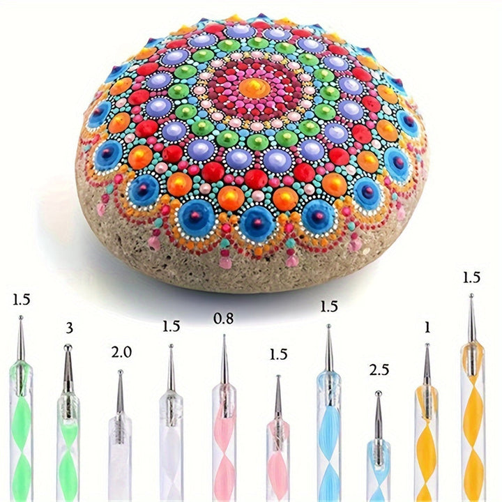 Mandala-verktygsset – För kreativ målning och stenkonst