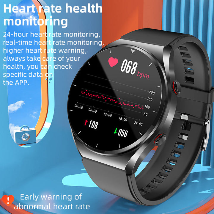 Blodsockermätning med ett klick|Blodsocker, blodtryck, EKG|EKG HRV Pulsövervakning Smart Hälsoklocka
