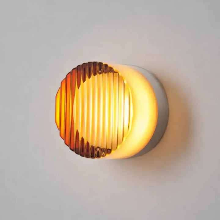 Nordisk rund vägglampa – modern LED-vägglampa för sovrum och hall