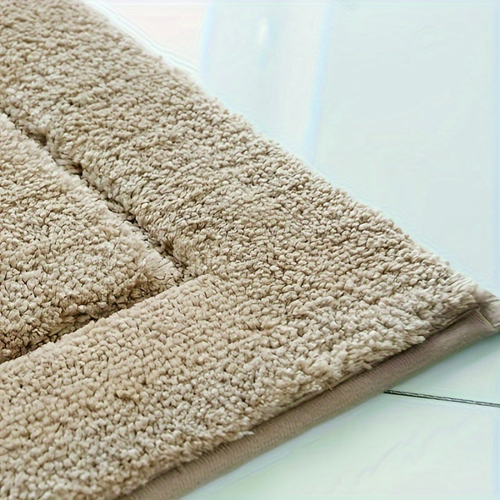 Set med badrumsmattor i mikrofiber, 3 delar – snabbtorkande och absorberande