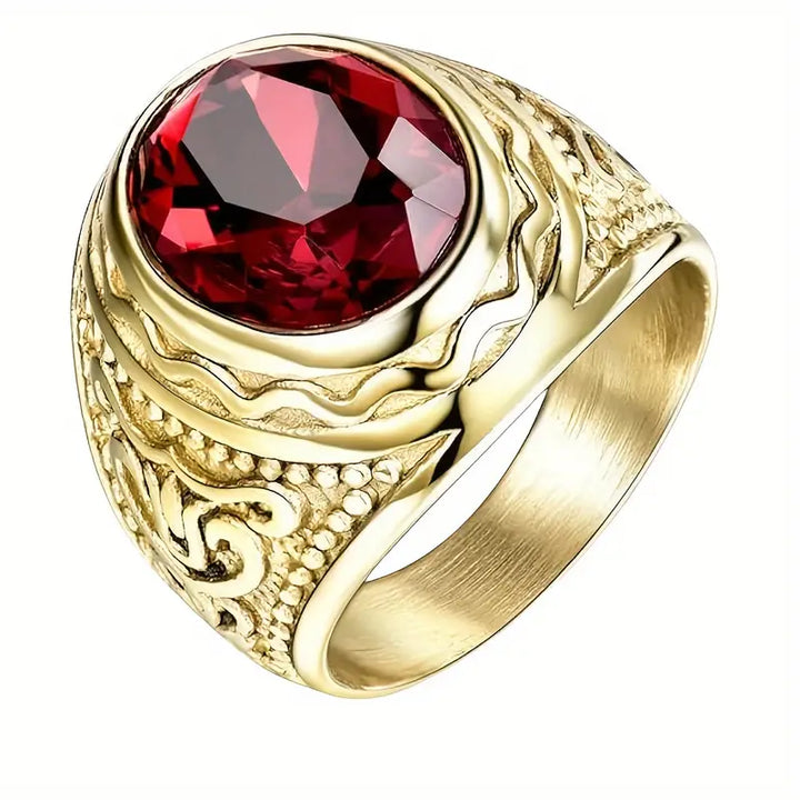 Elegant guldring med förfinade detaljer