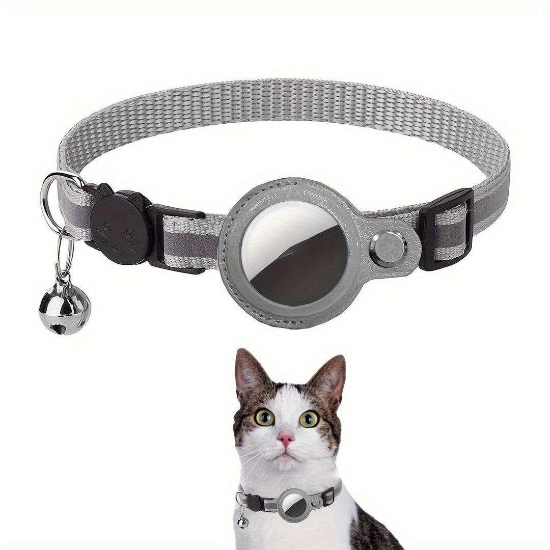 Reflekterande halsband för katter – Säkerhetsspänne och bjällra för ökad synlighet