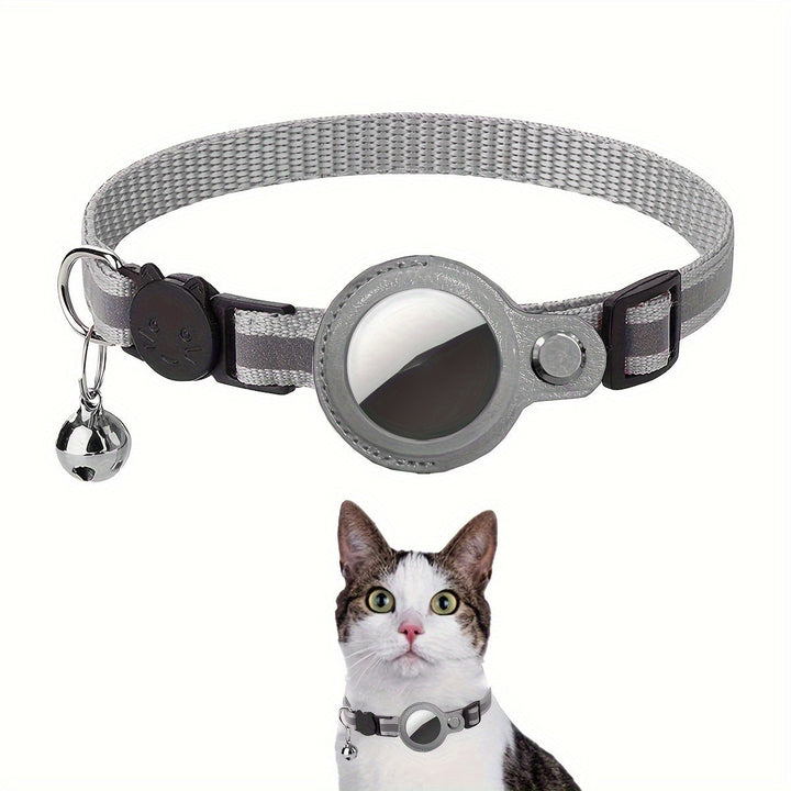 Reflekterande halsband för katter – Säkerhetsspänne och bjällra för ökad synlighet