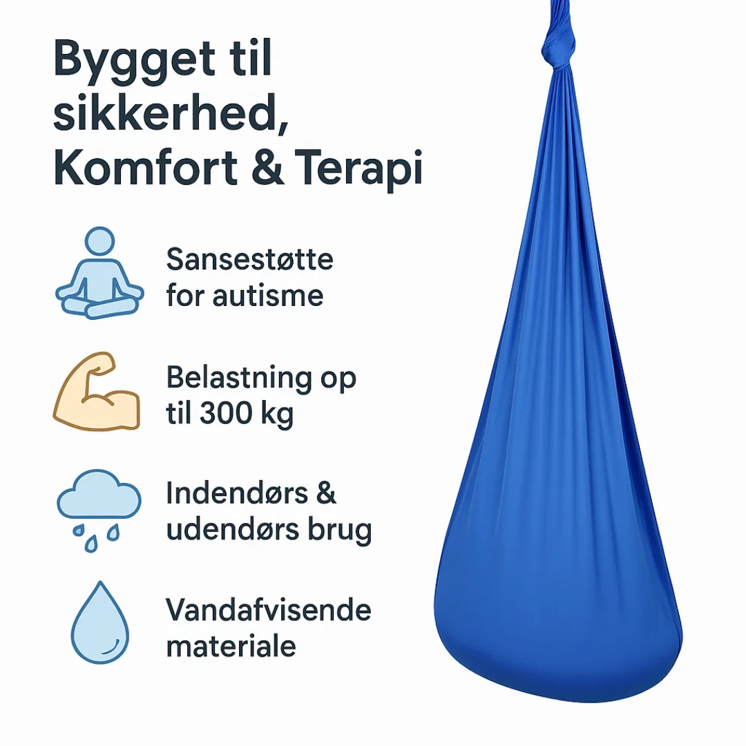 CalmSwing | Sensorisk terapi vid autism - Hängmatta för inom- och utomhusbruk