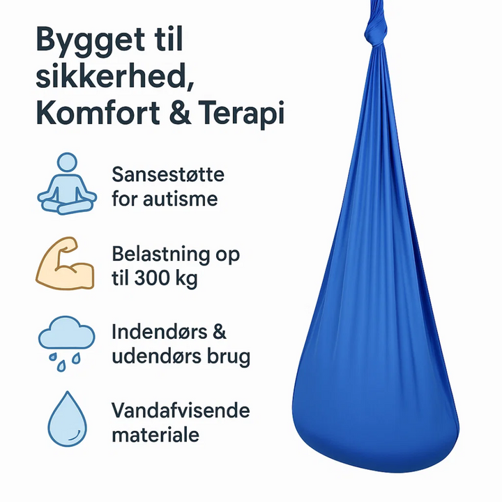 CalmSwing | Sensorisk terapi vid autism - Hängmatta för inom- och utomhusbruk